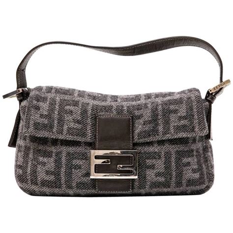 fendi baguette grey|Fendi korea baguette bag.